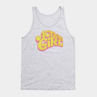 Action Girl faded style Tank Top